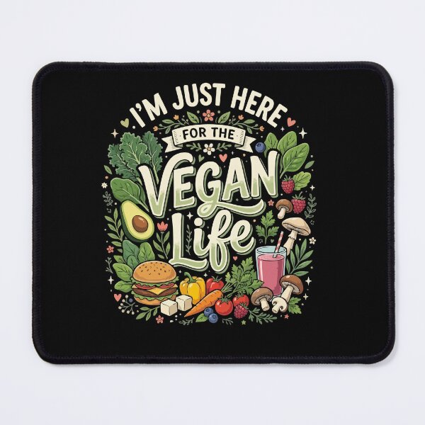Item preview, Funny Vegan I’m Just Here For The Vegan Life Gift For Vegan Food Lovers designed and sold by AmeliaShirts.