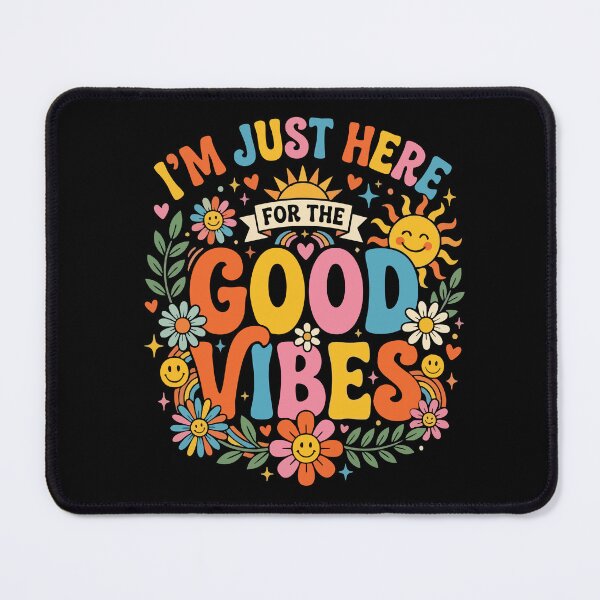 Item preview, Funny Vegan I’m Just Here For The Good Vibes Gift For Vegan Food Lovers designed and sold by AmeliaShirts.