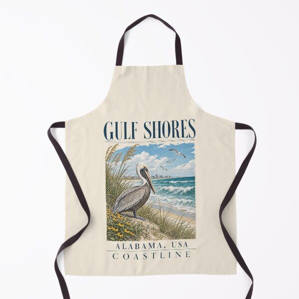 Item preview, Gulf Shores, Alabama, USA [Vintage Illustration] designed and sold by elektronen.