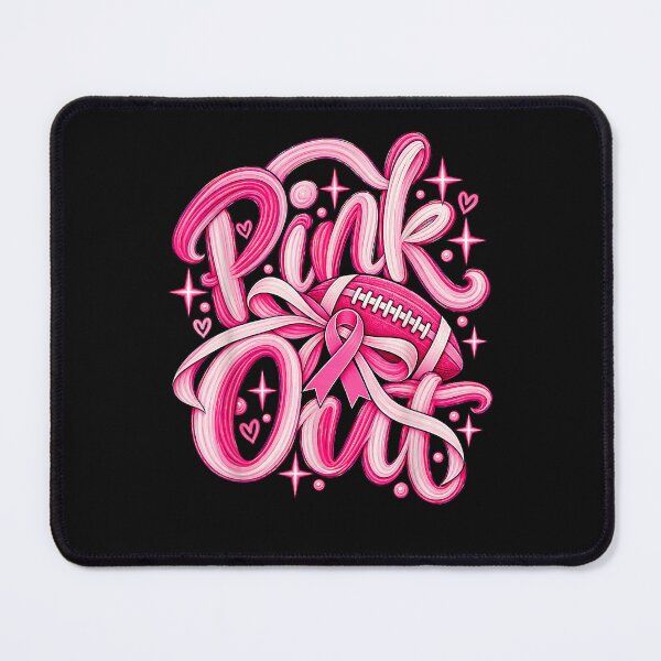 Item preview, Preppy Football Pink Out Tackle Breast Cancer Cheer Game Day designed and sold by ArtByimamS.