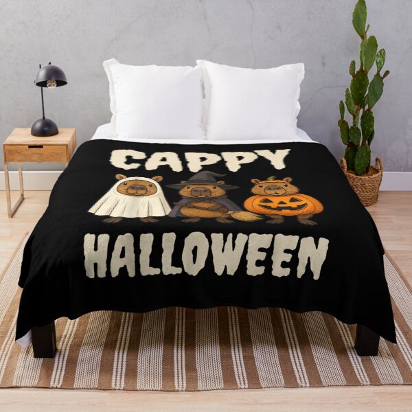 Item preview, Cappy Halloween Funny Capybara Ghost Witch Pumpkin Spooky  designed and sold by River Silva.