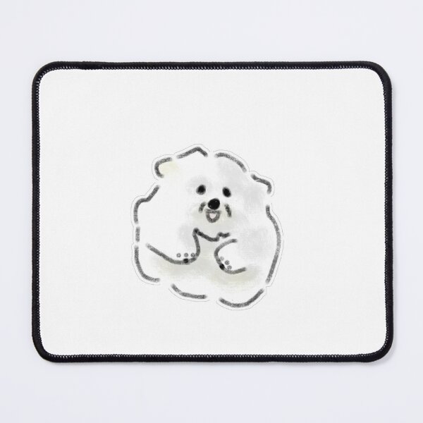 Item preview, Fluffy White Puppy Hand Drawn designed and sold by raun.draw.
