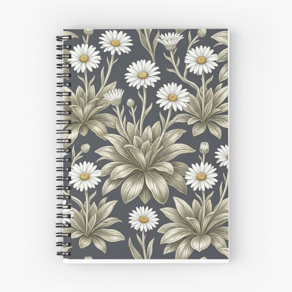Item preview,  Arts & Crafts White Daisy Medallion Charcoal Pattern    designed and sold by Studio BC.