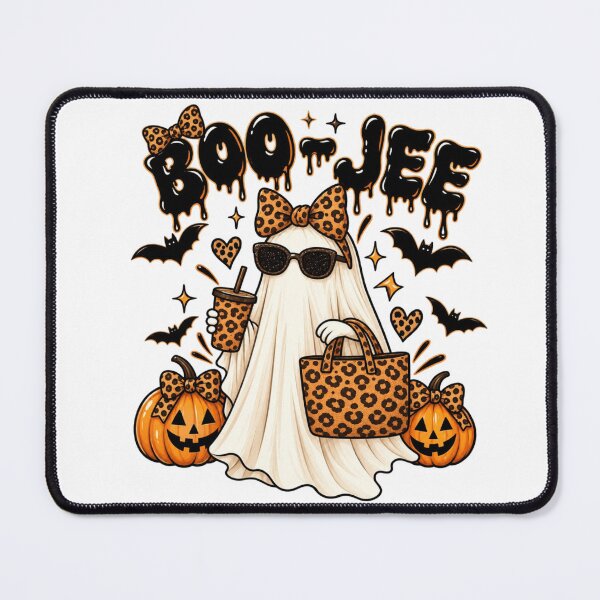 Item preview, Halloween Ghost Pumpkin Coffee Luxury Glam BOO-JEE designed and sold by Thread&Fable.