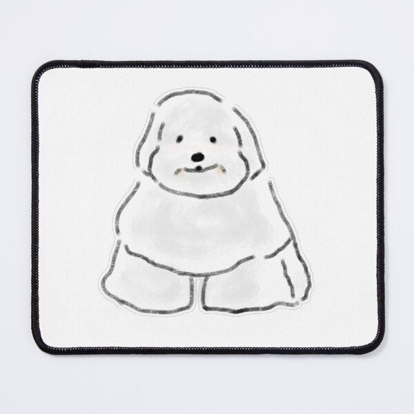 Item preview, Fluffy White Bichon Frise Dog designed and sold by raun.draw.