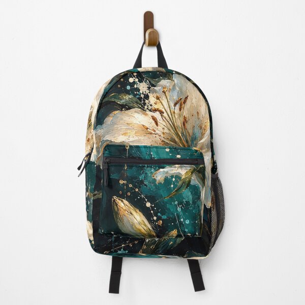 Item preview, White Lilies on Deep Green designed and sold by elarisstudio.