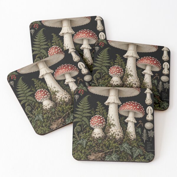 Item preview, Vintage Amanita Muscaria Botanical Chart designed and sold by Elżbieta  Kaps.