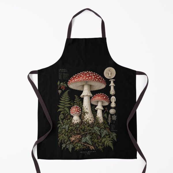 Item preview, Vintage Amanita Muscaria Botanical Chart designed and sold by Elżbieta  Kaps.