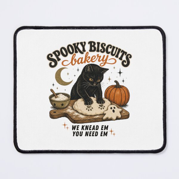 Item preview, Spooky Biscuits Bakery Vintage Black Cat Halloween Art designed and sold by SedaMythica.