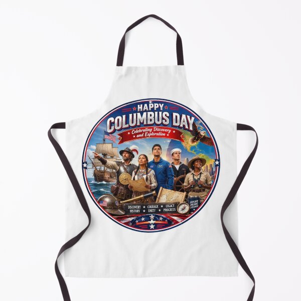Item preview, Happy Columbus Day - Celebrating Discovery and Exploration designed and sold by Nela-&-Lena.