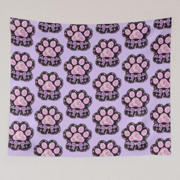 Item preview, Pink Gothic Cat Paw Moon Bow designed and sold by Artistprinter.