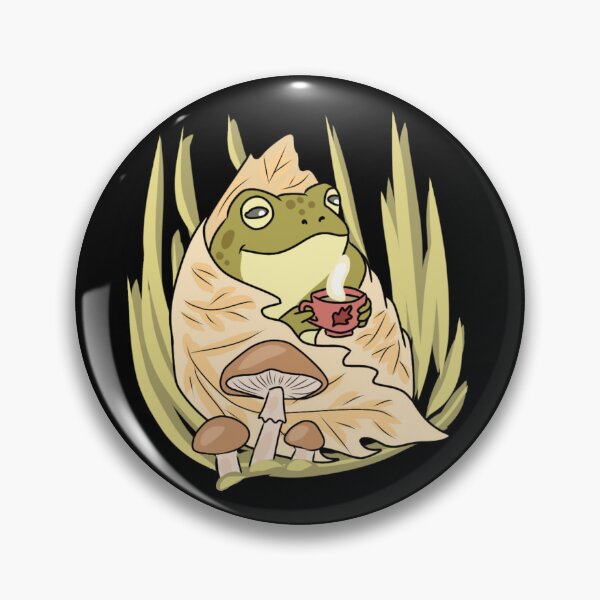 Item preview, Frog Coffee Cozy Autumn Leaf Blanket Cottagecore Mushroom Cute designed and sold by LeshanArt.
