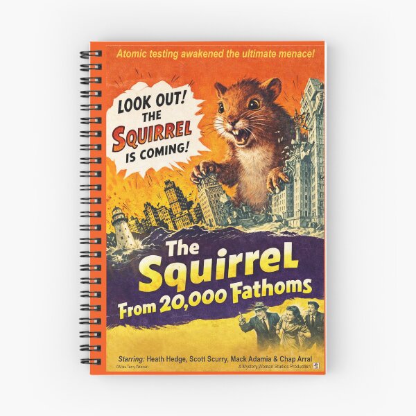 Item preview, The Squirrel from 20,000 Fathoms Retro Movie Parody designed and sold by MissTerryWoman.