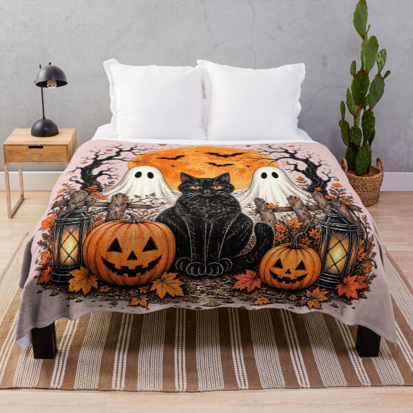 Item preview, Black Cat & Pumpkins Boxy designed and sold by nasr-say.