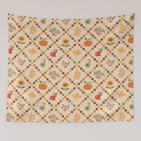 Item preview, Cozy Autumn Harvest and Geometric Fall Lattice designed and sold by verodika.