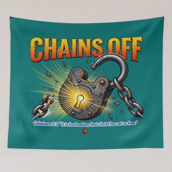 Item preview, Chains Off Galatians 5:1 Christian Freedom Art designed and sold by Francisbb.