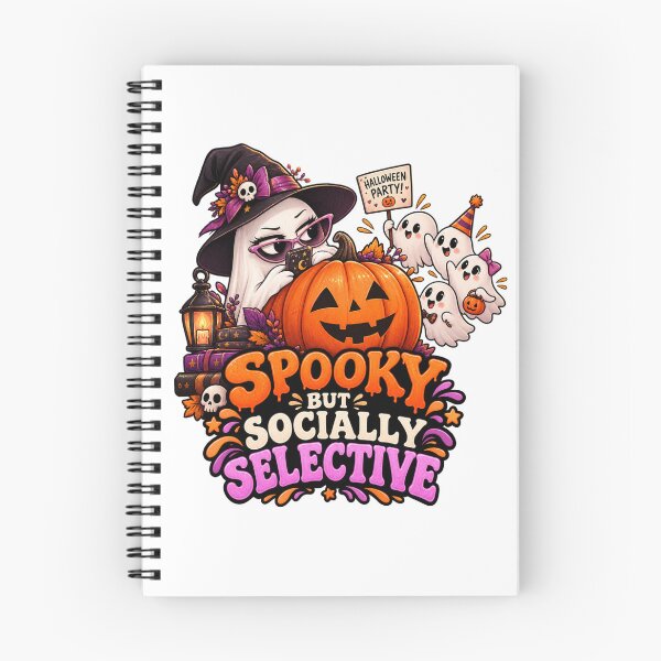 Item preview, Spooky But Socially Selective Halloween Ghost Shirt | Funny Introvert Halloween Design designed and sold by Pixanova.