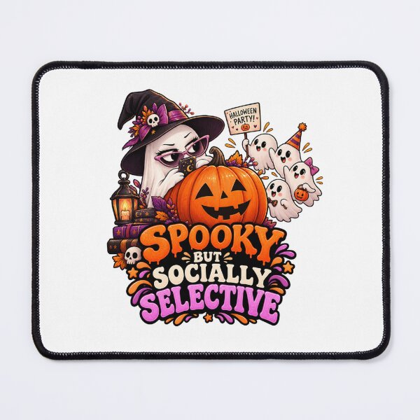Item preview, Spooky But Socially Selective Halloween Ghost Shirt | Funny Introvert Halloween Design designed and sold by Pixanova.