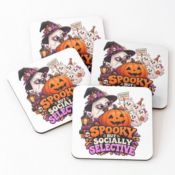 Item preview, Spooky But Socially Selective Halloween Ghost Shirt | Funny Introvert Halloween Design designed and sold by Pixanova.