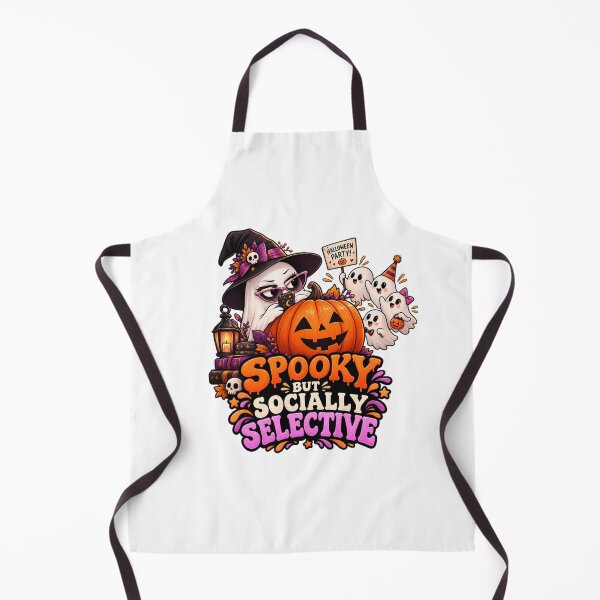 Item preview, Spooky But Socially Selective Halloween Ghost Shirt | Funny Introvert Halloween Design designed and sold by Pixanova.