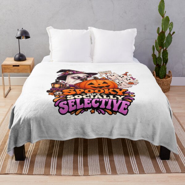 Item preview, Spooky But Socially Selective Halloween Ghost Shirt | Funny Introvert Halloween Design designed and sold by Pixanova.