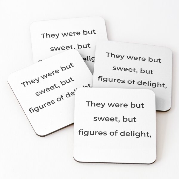 Item preview, “They were but sweet, but figures of delight,” - print black designed and sold by ariksworld.