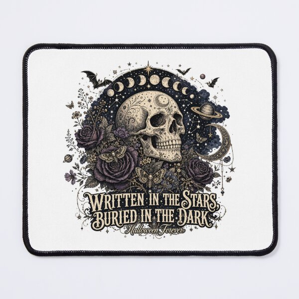 Item preview, Written in the Stars Celestial Gothic Skull Art designed and sold by SedaMythica.