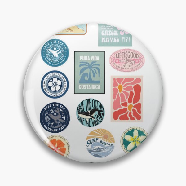 Item preview, Cute Surfer Summer Beach Sticker Pack designed and sold by bellasaint.