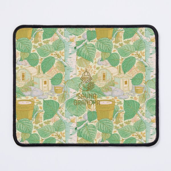 Item preview, Sauna Grandpa – Sauna Birch Pattern Wellness Art designed and sold by WABISABIMOMENTS.