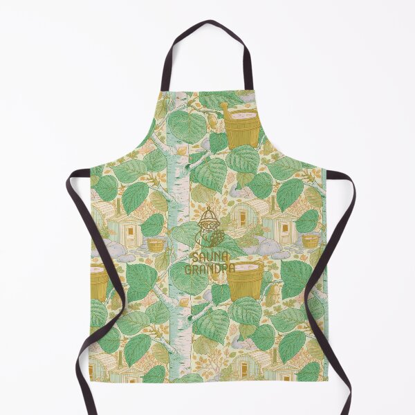 Item preview, Sauna Grandpa – Sauna Birch Pattern Wellness Art designed and sold by WABISABIMOMENTS.