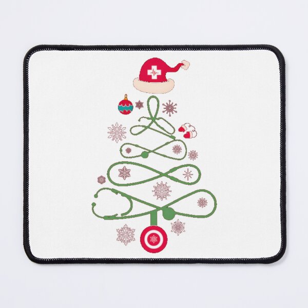 Item preview, Stethoscope Christmas Tree Nurse Holiday Scrub Top Xmas Fun designed and sold by ghanagjkiyf.