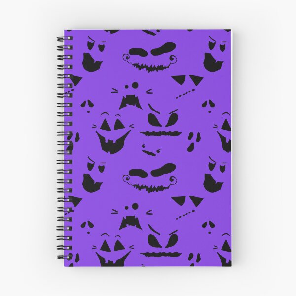 Item preview, Funny and Spooky Halloween Pumpkin Faces Pattern designed and sold by Sagi Jane Art.