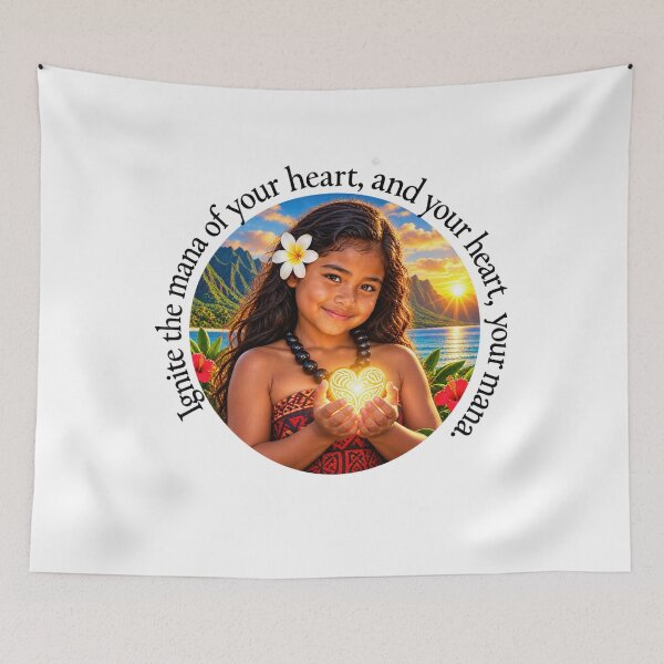 Item preview, Maori Power Chiasmus Proverb - Ignite the mana of your heart | Island Wisdom Art designed and sold by ShakaLife.org.