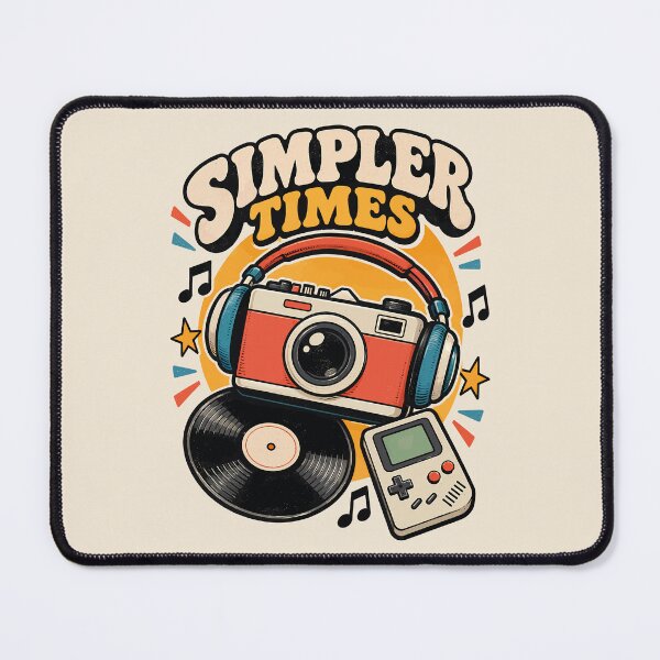 Item preview, Simpler Times Retro Music & Gaming designed and sold by digijob.