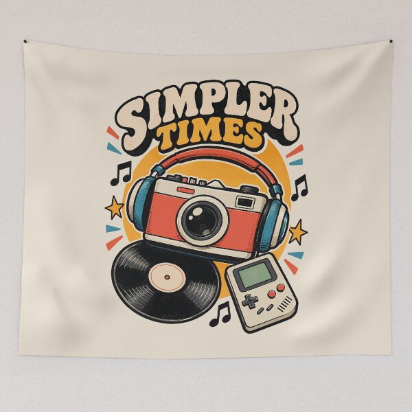 Item preview, Simpler Times Retro Music & Gaming designed and sold by digijob.