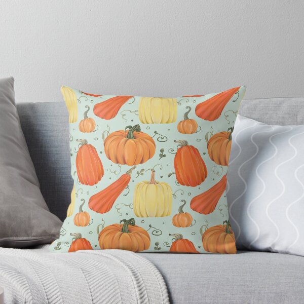 Item preview, Autumn Pumpkin and Gourd Harvest Pattern designed and sold by Sagi Jane Art.