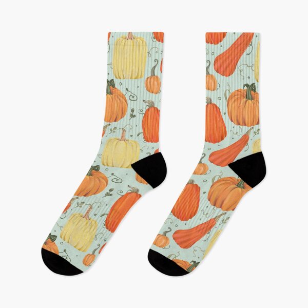 Item preview, Autumn Pumpkin and Gourd Harvest Pattern designed and sold by Sagi Jane Art.