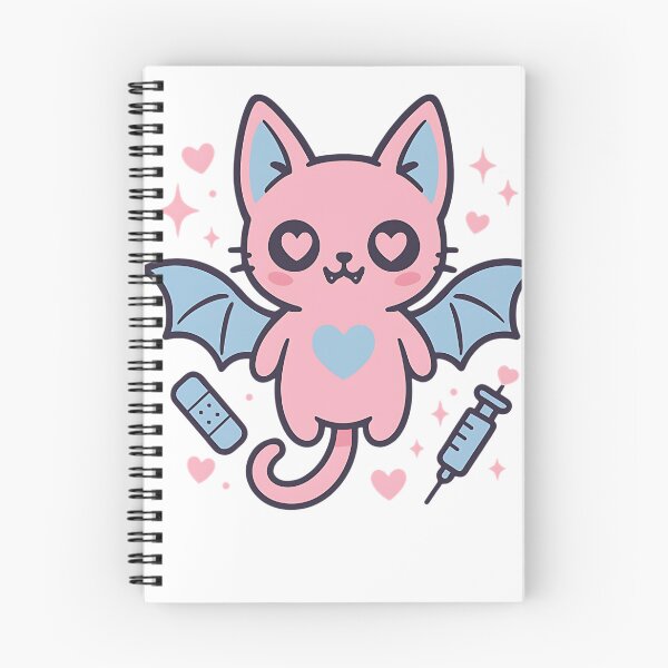 Item preview, Pink bat cat with hearts designed and sold by niedi18.