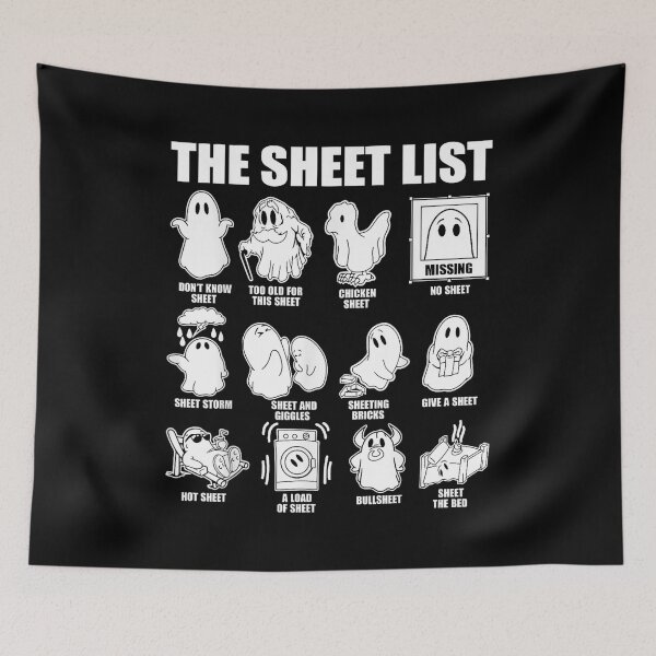 Item preview, Halloween funny shirt Boo Sheet Halloween the sheet list  designed and sold by Taniyah Gomes.