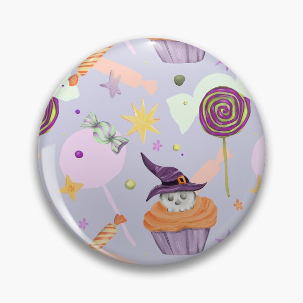 Item preview, Spooky Halloween Candy and Cupcake Pattern designed and sold by Sagi Jane Art.