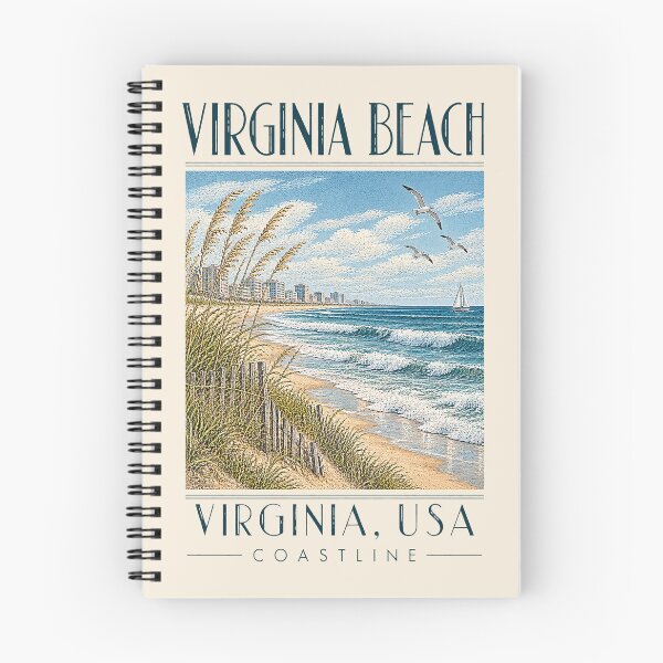 Item preview, Virginia Beach, Virginia, USA [Vintage Illustration] designed and sold by elektronen.