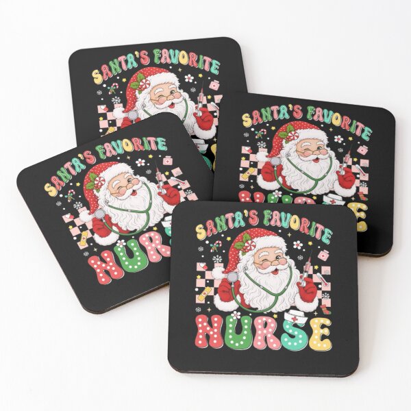 Item preview, Santa's Favorite Nurse Retro Christmas Medical Holiday designed and sold by ghanagjkiyf.