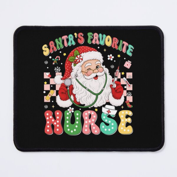 Item preview, Santa's Favorite Nurse Retro Christmas Medical Holiday designed and sold by ghanagjkiyf.