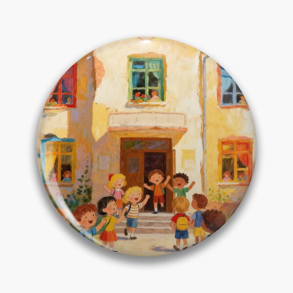 Artikelvorschau, Schulschluss, eine naive Illustration in verschiedenen Farben entworfen und verkauft von sabellet.