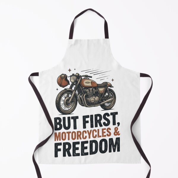 Item preview, But First Motorcycles and Freedom Vintage Retro Biker Quote designed and sold by azkhanstore97.