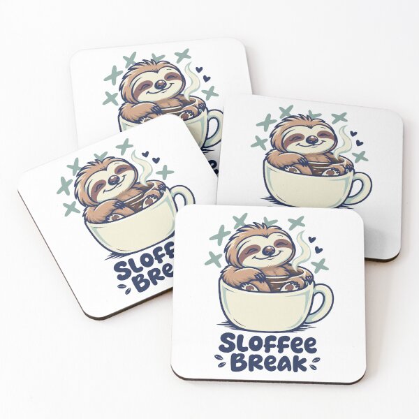 Item preview, Sloffee Break Cute Sloth Coffee Lover designed and sold by ShirtWreck.