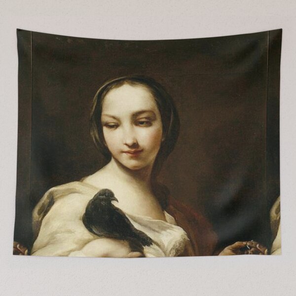 Item preview, Girl Holding a Dove designed and sold by SharonTheFirst.