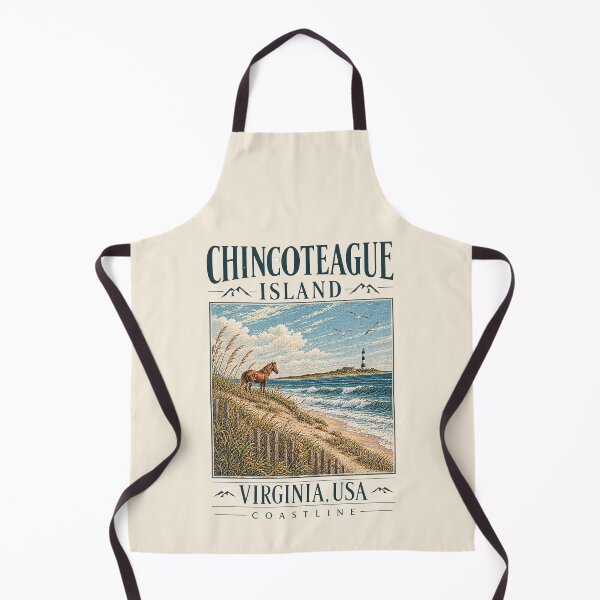 Item preview, Chincoteague Island, Virginia, USA [Vintage Illustration] designed and sold by elektronen.