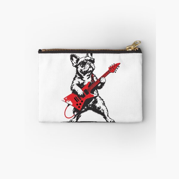 Item preview, Rocker French Bulldog Playing Electric Guitar designed and sold by BrownHorse90s.