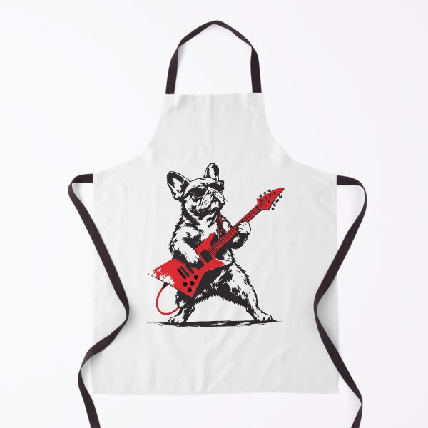 Item preview, Rocker French Bulldog Playing Electric Guitar designed and sold by BrownHorse90s.